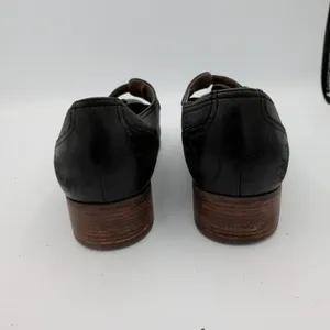 Dansko Livie Black Leather MJ Wingtip‎ Loafer Shoes Monk Strap Womens 39 8.5-9 thumbnail 5