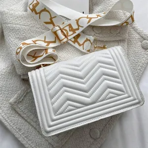 Chic White and Gold Crossbody Bag NTW mt31 thumbnail 2