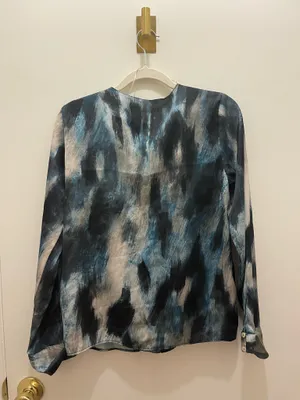 ZARA Satin Blouse Button Down thumbnail 3