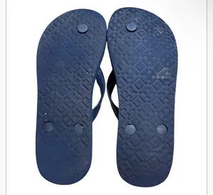 Tory Burch Navy Medley Striped Rubber Logo Flip Flop Sandals thumbnail 5