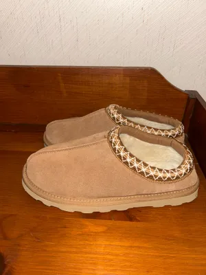 Clarks Topline Webbing Clog Mule Faux Fur Suede Slip On Comfy Casual Shoes Size 8 thumbnail 5