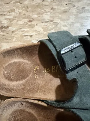 Birkenstock Women's Double-Buckle Suede Slide Sandals in Olive Green thumbnail 2
