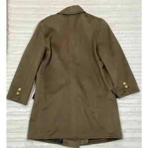 VTG ASHLEY SCOTT Women's Olive Green Wool Blend Long Winter Coat Jacket Medium M thumbnail 2