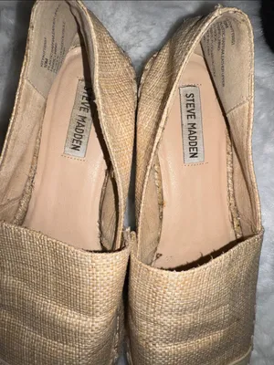 Steve Madden Tan Raffia Slip-On Espadrilles thumbnail 6