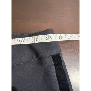 ecru Rivington Navy Tux Stripe Velvet Trim Slim Ankle Pants Size‎ 4 Stretch thumbnail 6