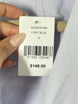 ASTR The Label Rosewood Cutout Waist Midi Dress Light Blue Size S NWT thumbnail 7