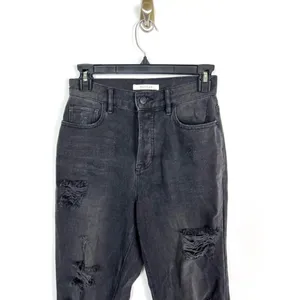 Pacsun high rise straight black cut off‎ jeans thumbnail 2