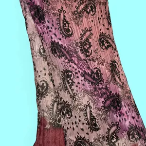 Vintage 90’s/Y2K Purple Sheer Beaded Fashion Scarf thumbnail 4