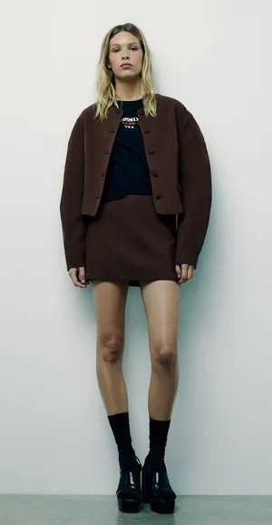Elegant Brown Skirt thumbnail 1