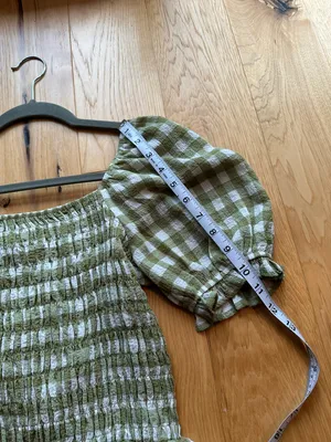 Green Gingham Top Size M thumbnail 4