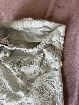 Hello Molly Floral Lace Midi Dress in Light Green thumbnail 10
