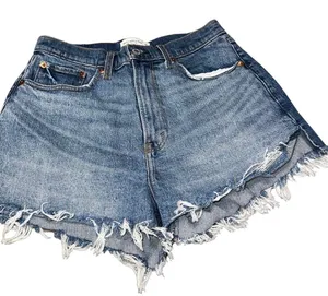 Abercrombie The Mom High Rise Curve Love Denim Shorfs Size 29 (8) thumbnail 1