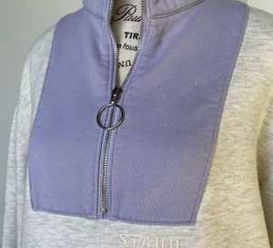 Alys colorblock cotton-blend half-zip sweatshirt sweater size S small thumbnail 9