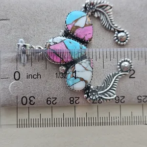 Cotton Candy Turquoise Pendant #6 thumbnail 4