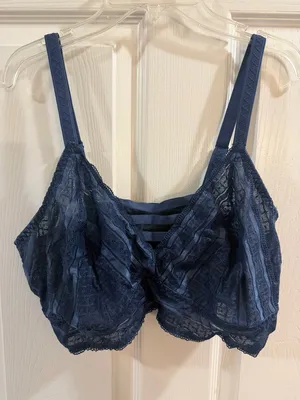 torrid Navy Lace Bralette with Strappy Front Detail thumbnail 1