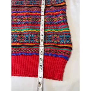 Vtg 80s 90s‎ Paul Harris Coogi Style Bright Geometric Pattern Knit Sweater Small thumbnail 5