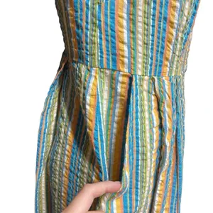 Roller Rabbit Seersucker Lindy Dress Rainbow‎ Stripe Size Medium thumbnail 8
