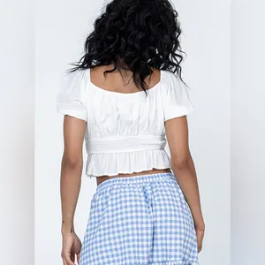 Princess Polly Maywood Top in White Size 8 New with tag thumbnail 4