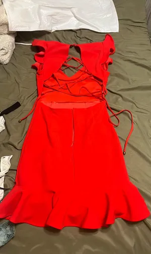 Hello Molly Red Dress thumbnail 5