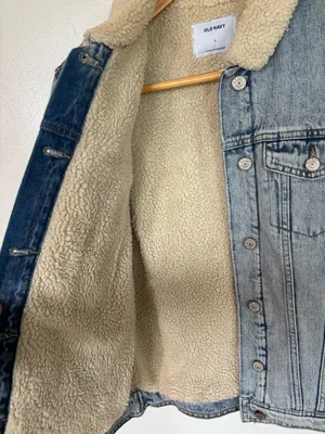 Old Navy Denim Jacket with Cream Sherpa Collar thumbnail 4