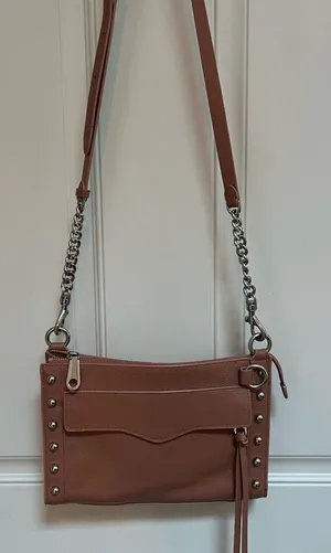 Rebecca Minkoff‎ MAB Desert Rose pink chain Crossbody bag thumbnail 1
