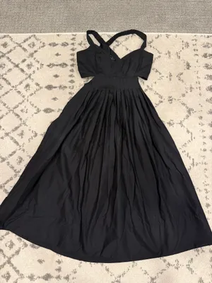 Maeve Anthropologie Bow Back Tie Midi Dress thumbnail 1