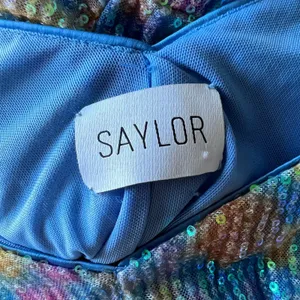SAYLOR Multicolour Sequin Ruched Bodycon Dress Small Long Sleeve Mini thumbnail 12
