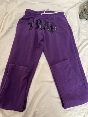TRAP Sweat Pants To Represent All People Purple Medium. thumbnail 1