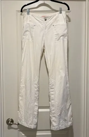Free People white corduroy pants, size 2 thumbnail 1