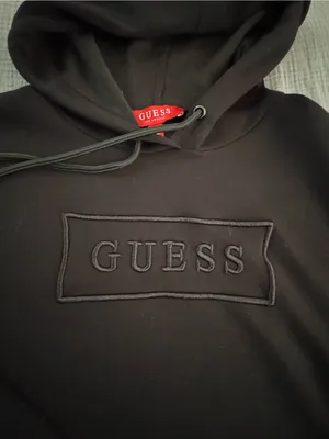 GUESS women Black Hooded Sweatshirt - Embroidered Logo thumbnail 2
