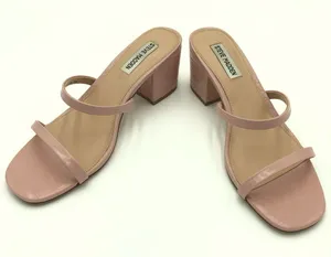 Steve Madden Pink Issy Croc Block Sandal Heel Size 10 thumbnail 1