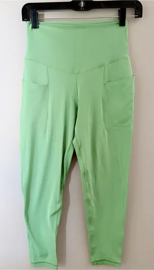 Aerie OFFLINE Real Me High Rise 7/8 Leggings Green Medium Short Inseam thumbnail 1