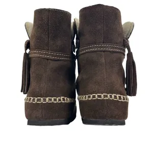 Vintage Sherpa Lined Suede Moccasin Winter Boots Women’s Size 6.5/7 thumbnail 7