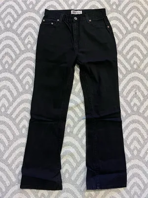 Faded Glory Black Bootcut Jeans 26 Short thumbnail 1