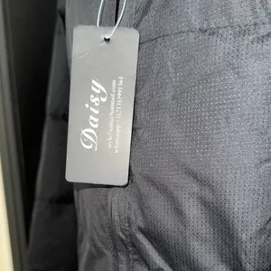 Daisy Black Quilted Puffer Jacket with High Collar thumbnail 2
