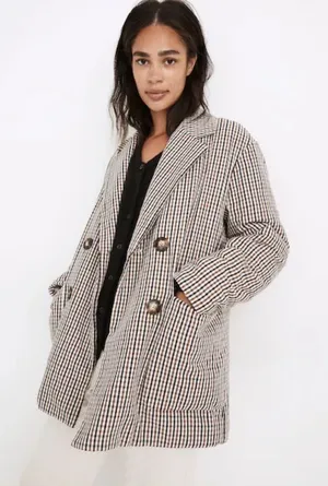 MADEWELL‎ Padded Plaid Jacket size Small NB250 Oversized thumbnail 1
