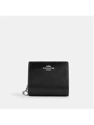 NEW Coach Black Patent Crinkle Leather Snap Wallet CCL79 New in Coach Box thumbnail 2