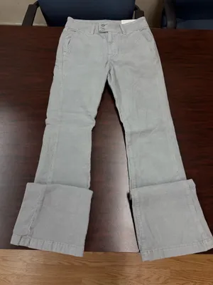 NWT American Eagle Stretch High-Rise Kick Boot Grey Corduroy Pants Size 6 thumbnail 1
