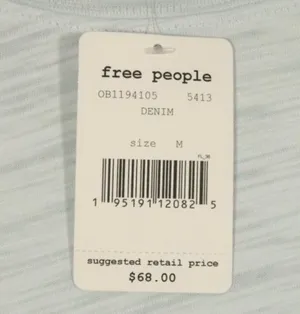Free People X Revolve NWT Natasha Top In Denim Size Medium thumbnail 8