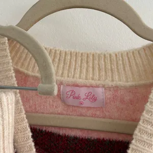 Pink Lily Cream Multi Fair Isle Knit Sweater Short Set thumbnail 5