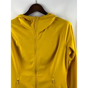 Women’s LuluLemon Size 12 Mustard Yellow Hooded Windbreaker thumbnail 2