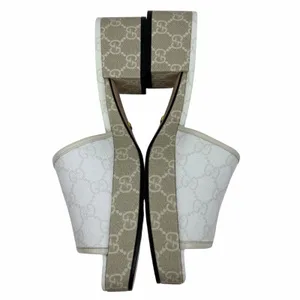 Gucci GG Monogram Malaga Kid Platform Slide Sandal White Size 41 thumbnail 6