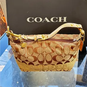 Coach Brown and Tan Women's Vintage Bag thumbnail 6