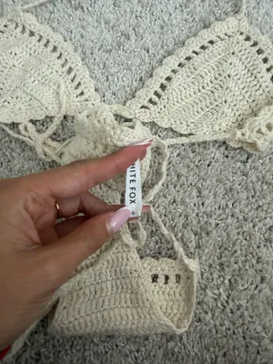 White Fox Boutique Crochet Bikini set thumbnail 6