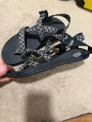 Chaco Black and White Strappy Sport Sandals thumbnail 4