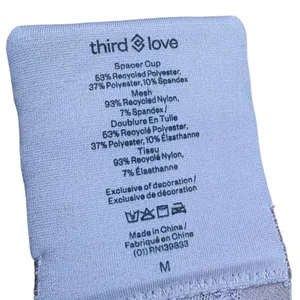 ThirdLove Bare Mesh Bralette Pastel Mauve Spacer Cup Wireless‎ Bra Size Medium thumbnail 4