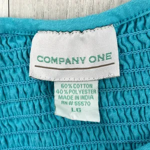 Company One Blue Chore Dress L Distressed Stained Garden Work Artist Smock thumbnail 8