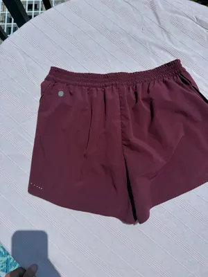 Zella Burgundy Athletic Shorts with Side Split thumbnail 6