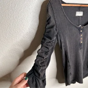 NWT We The Free - Free People Hope Henley Top extra small thumbnail 5