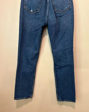 Abercrombie and Fitch the straight ankle ultra high rise jeans thumbnail 7